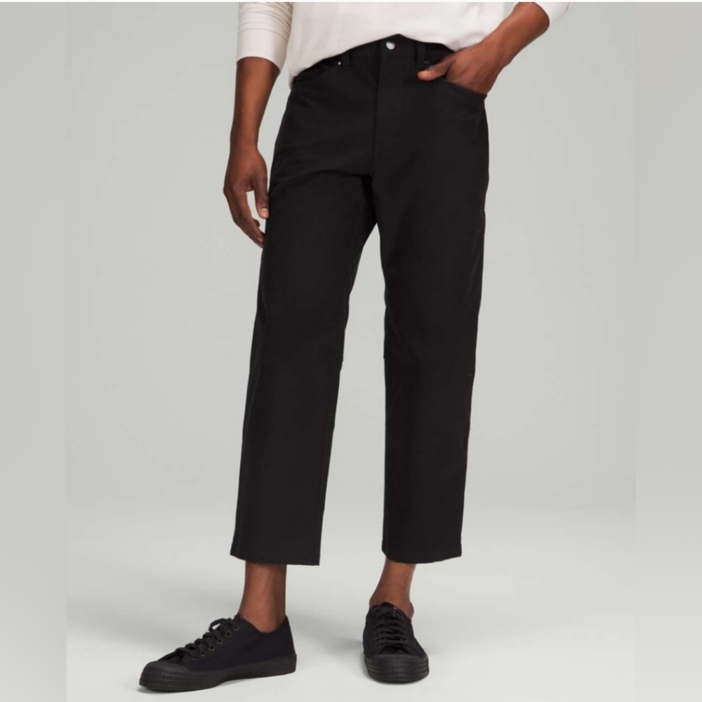 NWOT! Mens Lululemon ABC Crop Pant Relaxed Size 31 Black